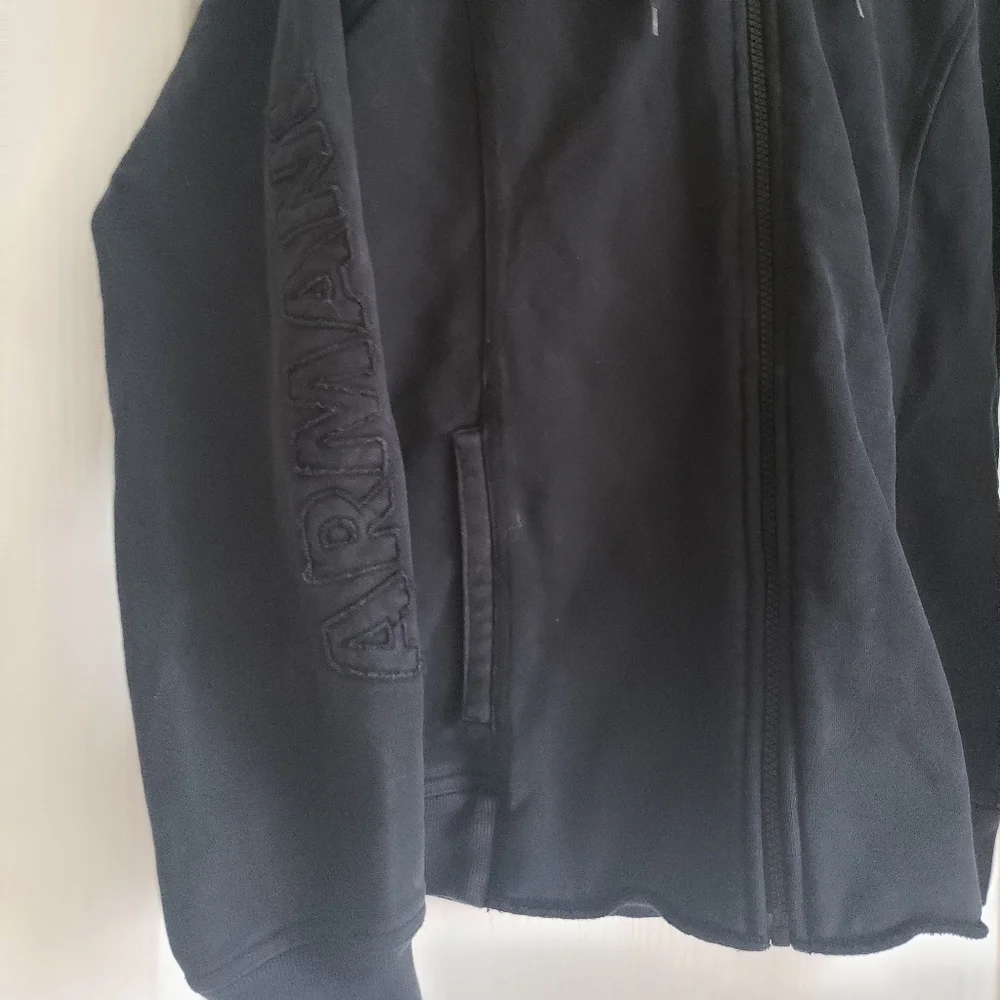 A|X • logo hoodie zip up jacket